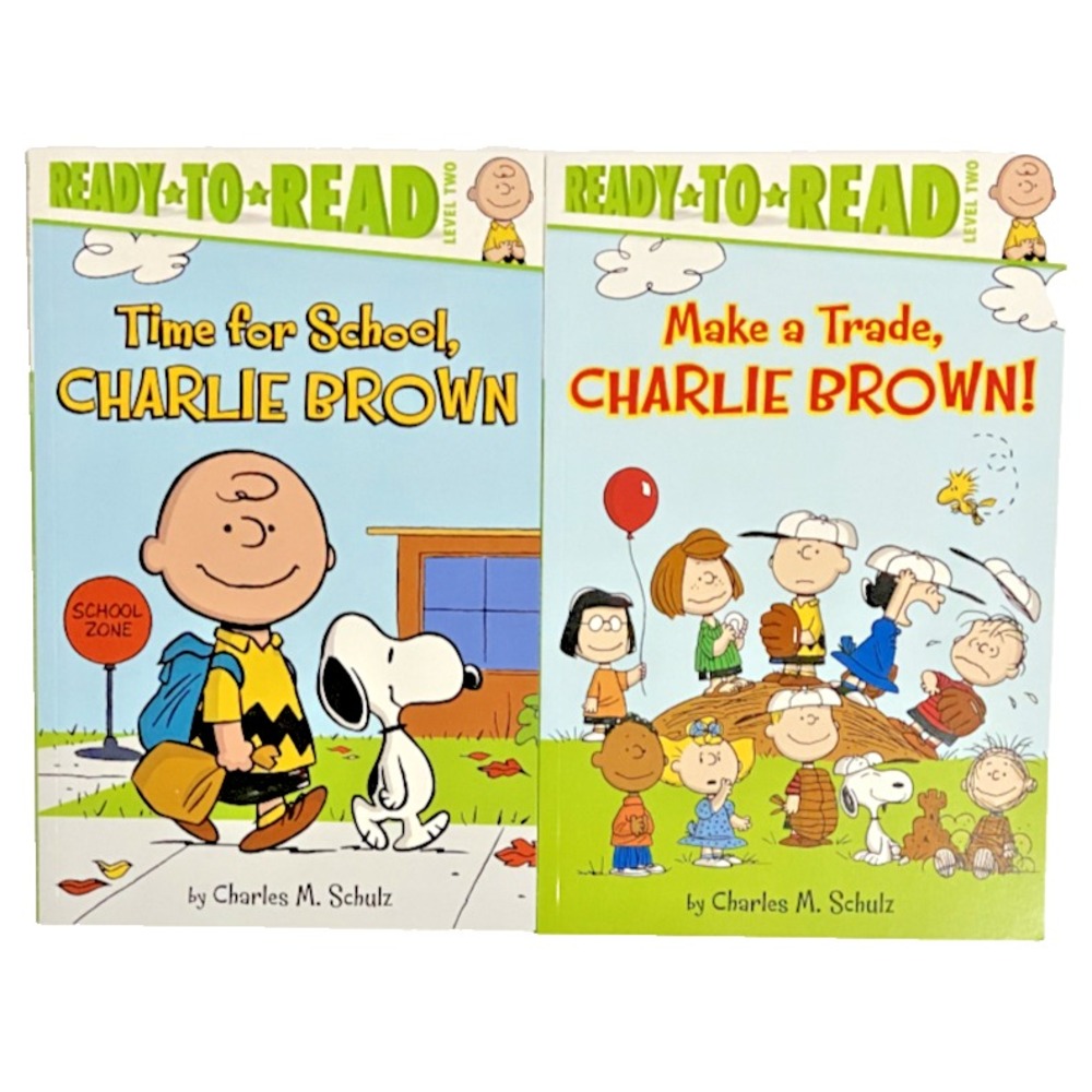 Ready To Read TIME FOR SCHOOL,‎ CHARLIE BROWN & MAKE A TRADE, CHARLIE BROWN!